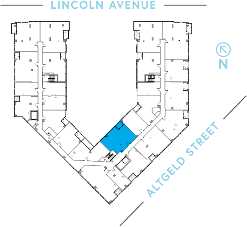 Location of unit on floor