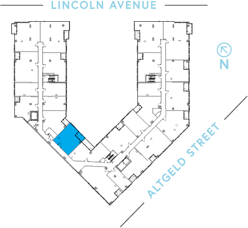 Location of unit on floor