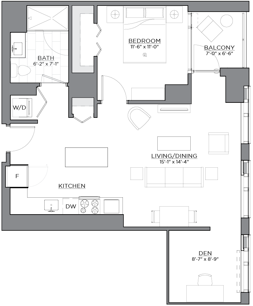 Floor plan of unit