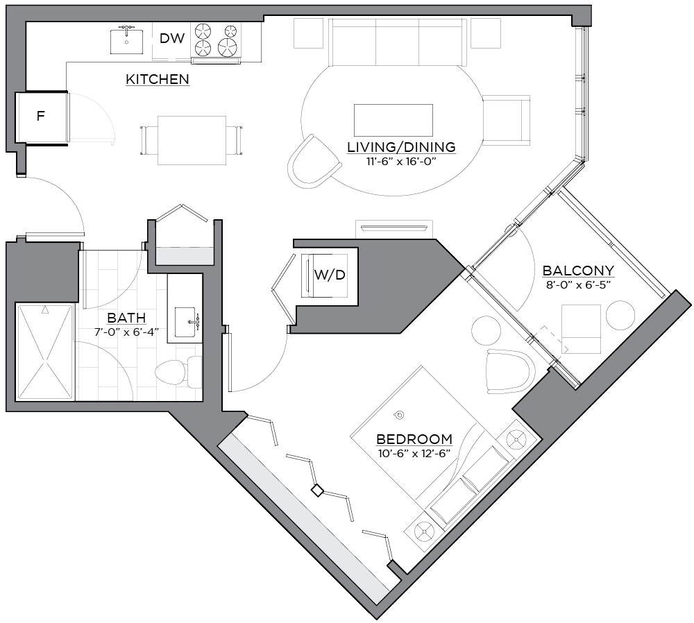 Floor plan of unit